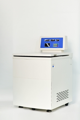 Centrífuga vertical de capacidade 4L com sistema de refrigeração que oferece controle de temperatura preciso de - 20°C a +40°C para separação sensível de amostras
