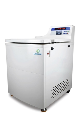 Capacidade 6×2400ml Centrífuga de banco de sangue com protecção contra sobre-temperatura e 1-12 perfis de aceleração/desaceleração