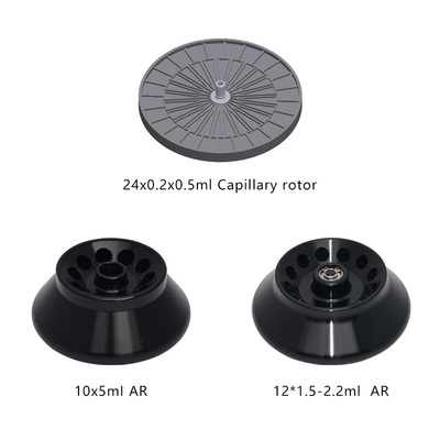 Distância de velocidade ajustável 0-16500rpm Centrífuga de alta velocidade com rotores angulares e capilares 340*260*220mm